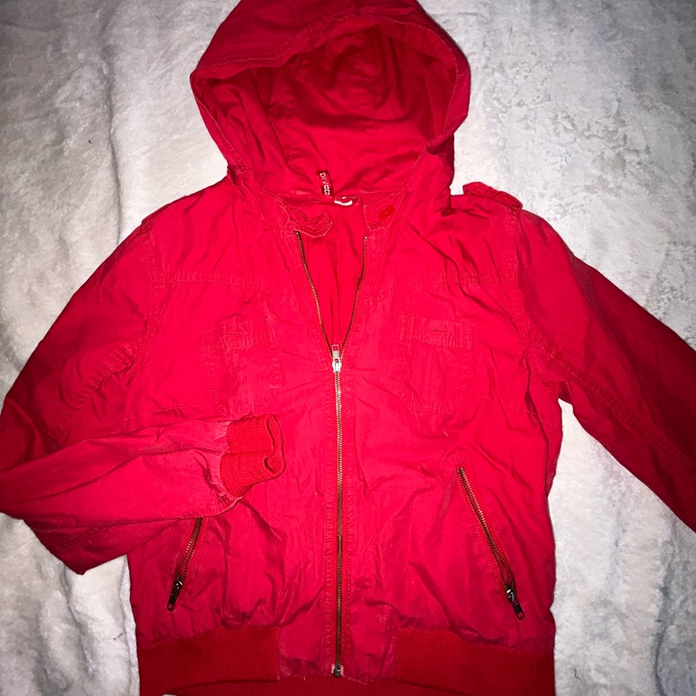 H&M Women's Red Bomber Jacket